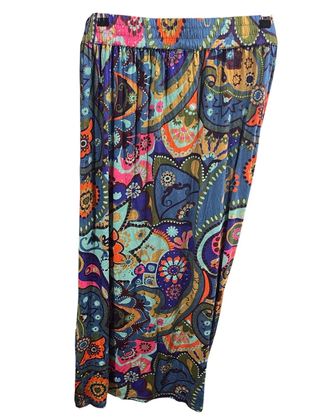 Anthropologie Conditons Apply Pleated Faux Wrap Midi Skirt Large - Picture 5 of 10